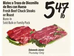 El Super Fresh Beef Chuck Steaks or Roast offer