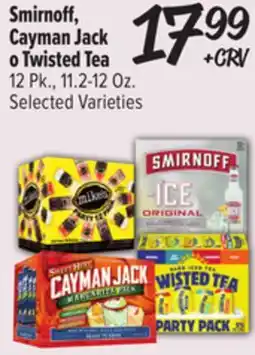 El Super Smirnoff, Cayman Jack o Twisted Tea offer
