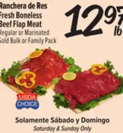 El Super Fresh Boneless Beef Flap Meat offer