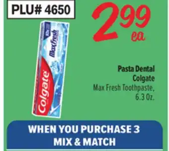 El Super Max Fresh Toothpaste offer