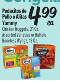 El Super Yummy Chicken Nuggets, 21 Oz. or Buffalo Boneless Wyngz, 18 oz offer
