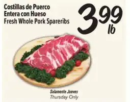 El Super Fresh Whole Pork Spareribs offer