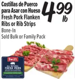 El Super Fresh Pork Flanken Ribs or Rib Strips Bone-In offer