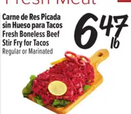 El Super Fresh Boneless Beef Stir Fry for Tacos offer
