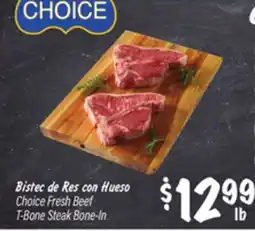 El Super Choice Fresh Beef T-Bone Steak Bone-In offer