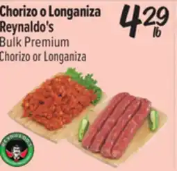 El Super Reynaldo's Bulk Premium Chorizo or Longaniza offer
