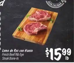 El Super Fresh Beef Rib Eye Steak offer