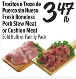 El Super Fresh Boneless Pork Stew Meat or Cushion Meat offer