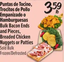 El Super Bulk Bacon Ends and Pieces, Breaded Chicken Nuggets or Patties offer