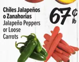 El Super Jalapeño Peppers or Loose Carrots offer