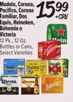 El Super Modelo, Corona, Pacifico, Corona Familiar, Dos Equis, Heineken, Bohemia o Victoria offer