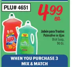 El Super Jabón para Trastes Palmolive or Ajax offer