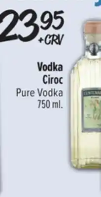 El Super Ciroc Pure Vodka offer