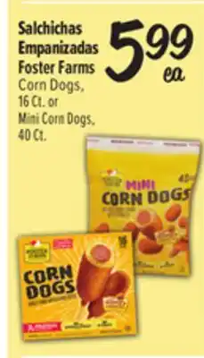 El Super Foster Farms Corn Dogs, 16 Ct. or Mini Corn Dogs, 40 Ct offer