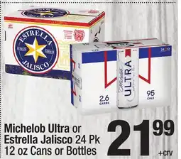 Super King Markets Michelob Ultra or Estrella Jalisco offer