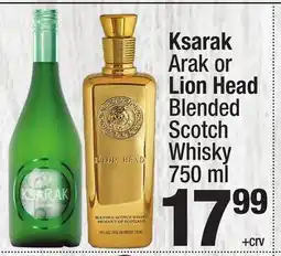 Super King Markets Ksarak Arak or Lion Head Blended Scotch Whisky offer