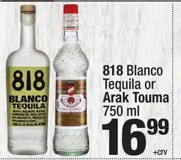 Super King Markets 818 Blanco Tequila or Arak Touma offer