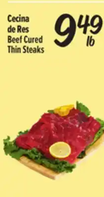 El Super Beef Cured Thin Steaks offer