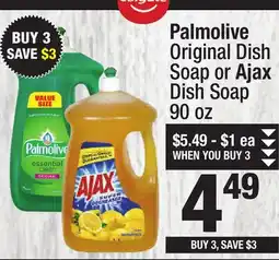 Super King Markets Palmolive Original Dish Soap or Ajax Dish Soap offer