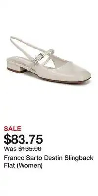Nordstrom Franco Sarto Destin Slingback Flat (Women) offer