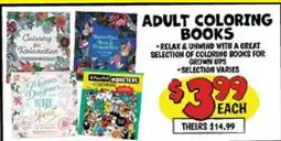 Ollie's ADULT COLORING Coloring BOOKS offer