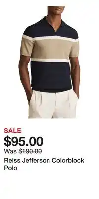 Nordstrom Reiss Jefferson Colorblock Polo offer