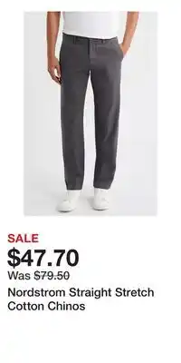 Nordstrom Nordstrom Straight Stretch Cotton Chinos offer