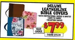 Ollie's DELUXE LEATHERLIKE BIBLE COVERS offer