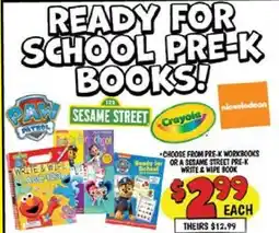 Ollie's Ready for School PRE K BOOKS! offer
