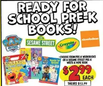 Ollie's Ready for School PRE K BOOKS! offer