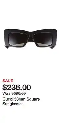 Nordstrom Gucci 53mm Square Sunglasses offer