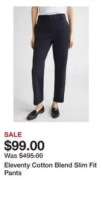 Nordstrom Eleventy Cotton Blend Slim Fit Pants offer