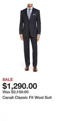 Nordstrom Canali Classic Fit Wool Suit offer