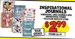 Ollie's INSPIRATIONAL JOURNALS offer