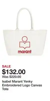 Nordstrom Isabel Marant Yenky Embroidered Logo Canvas Tote offer