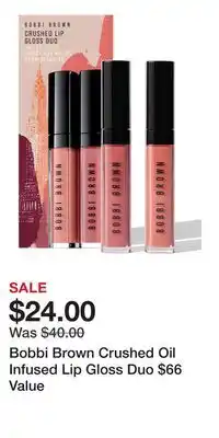 Nordstrom Bobbi Brown Crushed Oil Infused Lip Gloss Duo $66 Value offer