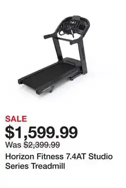 Dick's Sporting Goods Horizon Fitness 7.4AT Studio Series Treadmill offer