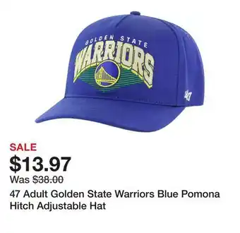 Dick's Sporting Goods 47 Adult Golden State Warriors Blue Pomona Hitch Adjustable Hat offer