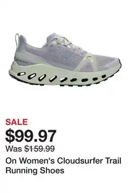 Dick's Sporting Goods On Women's Cloudsurfer Trail Running Shoes offer