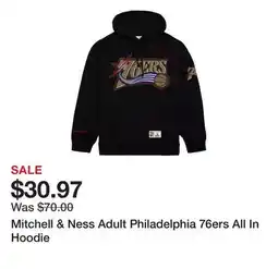 Dick's Sporting Goods Mitchell & Ness Adult Philadelphia 76ers All In Hoodie offer