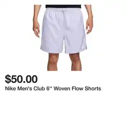 Dick's Sporting Goods Nike Men's Club 6'' Woven Flow Shorts offer