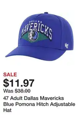 Dick's Sporting Goods 47 Adult Dallas Mavericks Blue Pomona Hitch Adjustable Hat offer