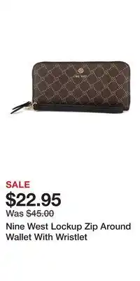 Kohl's Nine West Lockup Zip Around Wallet With Wristlet offer