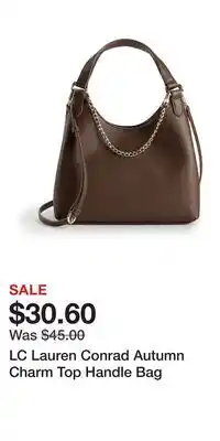 Kohl's LC Lauren Conrad Autumn Charm Top Handle Bag offer