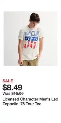 Kohl's Licensed Character Men's Led Zeppelin '75 Tour Tee offer