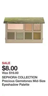 Kohl's SEPHORA COLLECTION Precious Gemstones Mid-Size Eyeshadow Palette offer