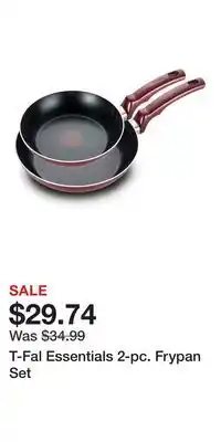 Kohl's T-Fal Essentials 2-pc. Frypan Set offer
