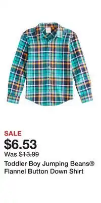 Kohl's Toddler Boy Jumping Beans Flannel Button Down Shirt offer