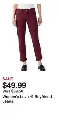 Kohl's Women's Levi's Boyfriend Jeans offer