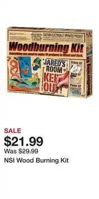 Kohl's NSI Wood Burning Kit offer